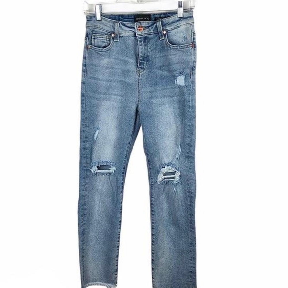 distressed jeans